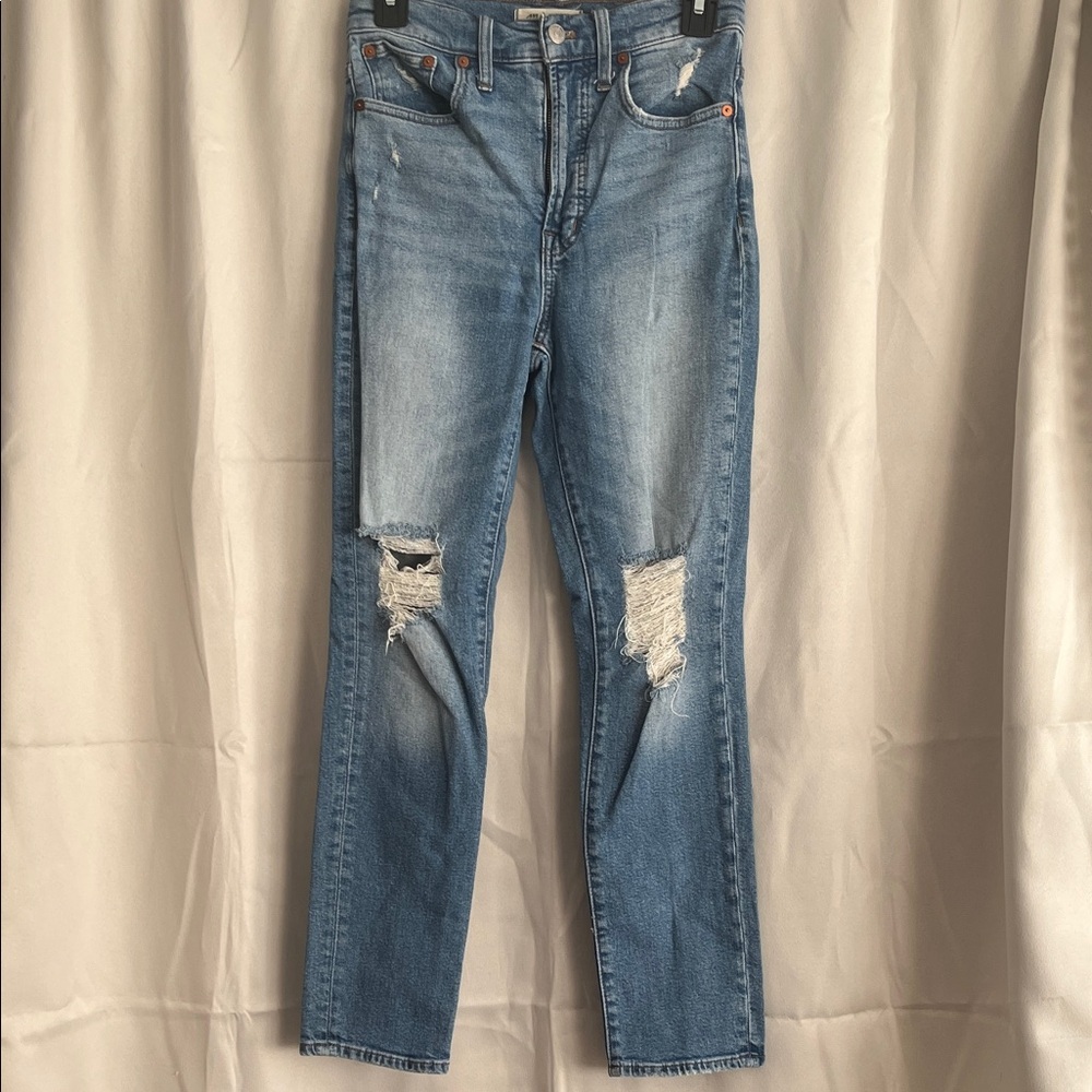 Madewell The Perfect‎ Vintage Jean Distressed Light Wash 25